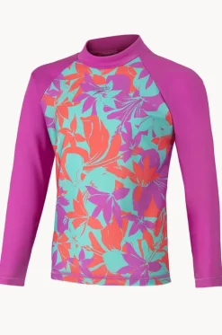 Rashies & Sunsuits^Speedo Girls Floral Splice Suntop Violet