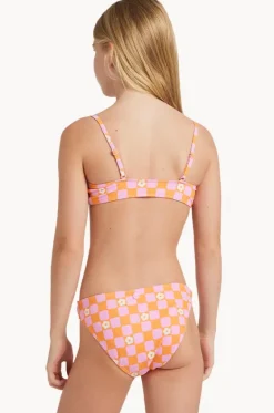 Bikini Sets^Roxy Girls Flower Check Tri Set Tangerine