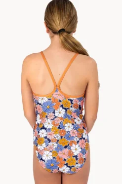 One Pieces^Babes In The Shade Girls Flower Power One Piece Purple/orange