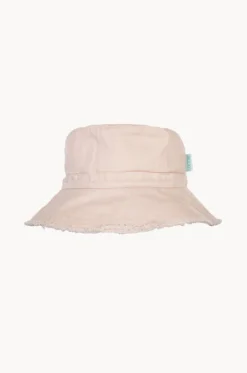 Hats^Acorn Girls Frayed Bucket Hat Vanilla