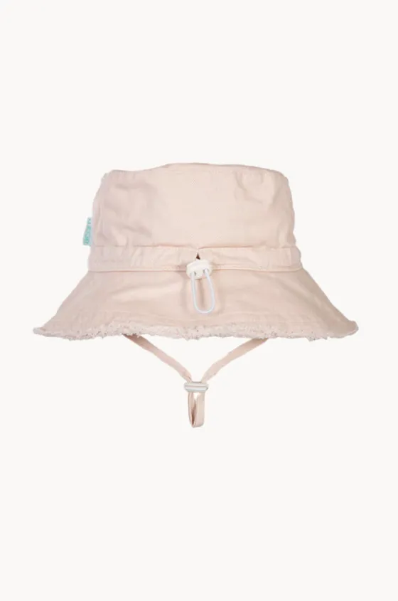 Hats^Acorn Girls Frayed Bucket Hat Vanilla