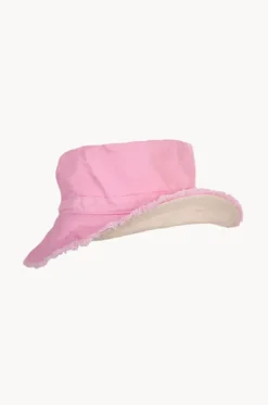 Hats^Acorn Girls Frayed Bucket Hat Strawberry