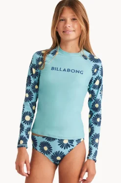 Rashies & Sunsuits^Billabong Girls Fresh Daze Suntop Set Mist Blue