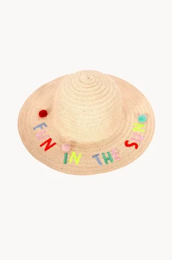 Hats^Acorn Girls Fun In The Sun Wide Brim Hat Natural