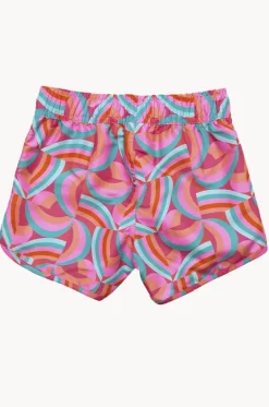 Boardshorts^Snapper Rock Girls Geo Melon Boardshort Multi