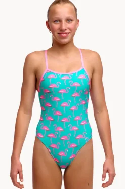 One Pieces^Funkita Girls Go Flamingo Single Strap One Piece Teal/pink
