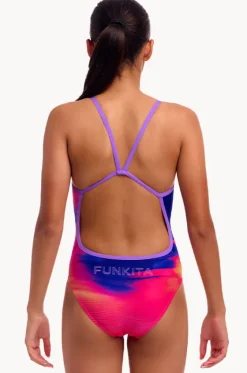 One Pieces^Funkita Girls Go Riding Single Strap One Piece Purple/orange