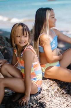 One Pieces^Snapper Rock Girls Good Vibes Frill Strap One Piece Multi