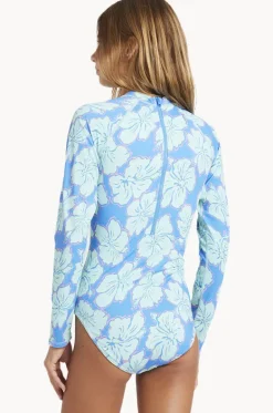 Rashies & Sunsuits^Billabong Girls Happy Hibiscus Sunsuit Blue