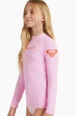Rashies & Sunsuits^Roxy Girls Heater Long Sleeve Suntop Bonbon