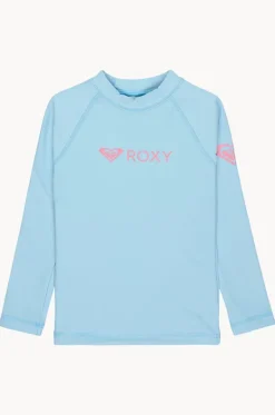 Rashies & Sunsuits^Roxy Girls Heater Long Sleeve Suntop Sky blue