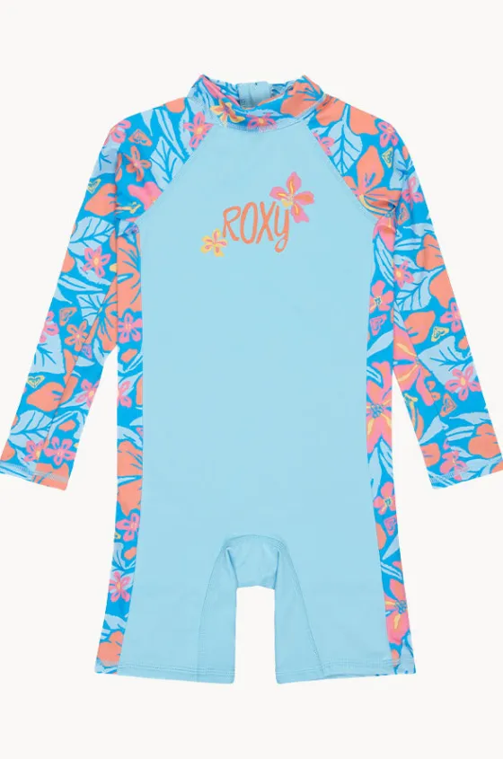 Rashies & Sunsuits^Roxy Girls Hibiscus Hugs Spring Suit Blue/orange