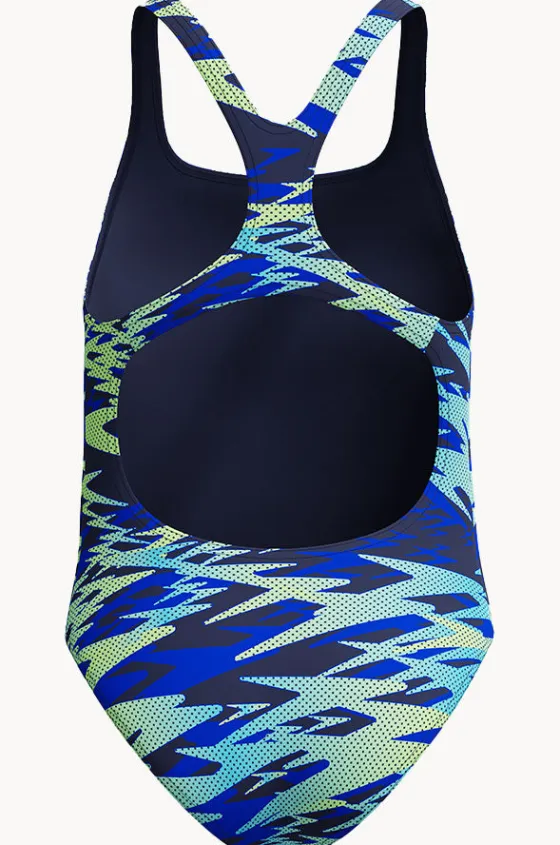 One Pieces^Speedo Girls Hyperboom Allover Medalist One Piece Blue/green