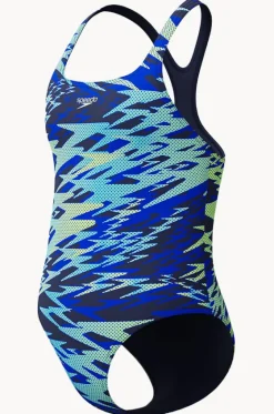 One Pieces^Speedo Girls Hyperboom Allover Medalist One Piece Blue/green