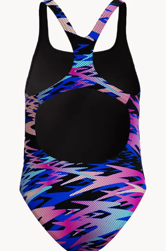 One Pieces^Speedo Girls Hyperboom Allover Medalist One Piece Black/multi