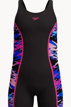 Legsuits^Speedo Girls Hyperboom Splice Legsuit Black/Pink