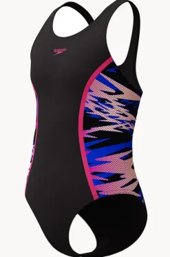 One Pieces^Speedo Girls Hyperboom Splice Muscleback One Piece Black/pink