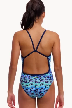 One Pieces^Funkita Girls Jack Stack Single Strap One Piece Blue