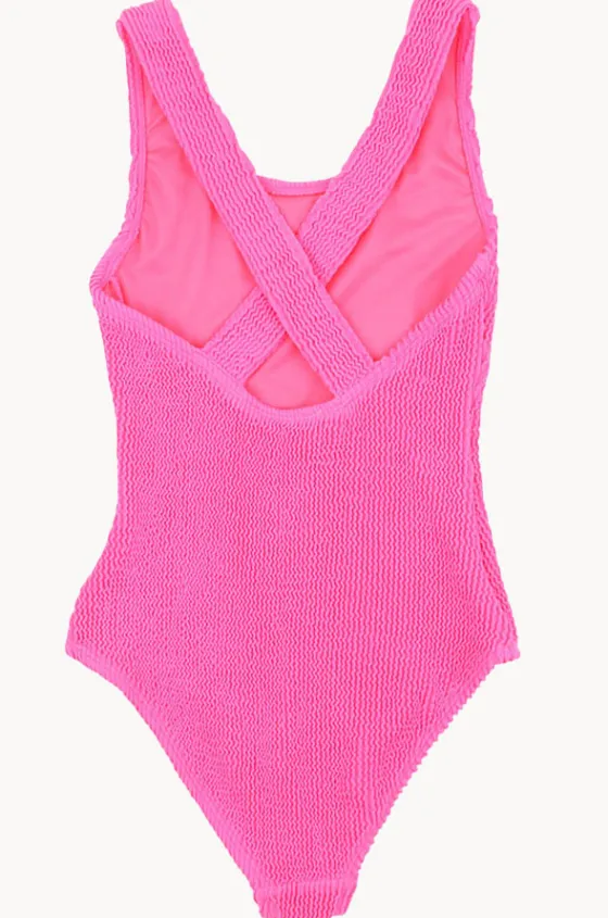 One Pieces^Minihaha Girls Koa One Piece Fluro Pink