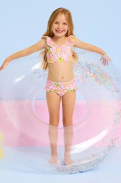 Bikini Sets^Seafolly Girls Girls Tile Crop Set Lemon