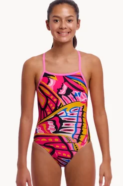 One Pieces^Funkita Girls Lover Flies Strapped In One Piece Pink/multi