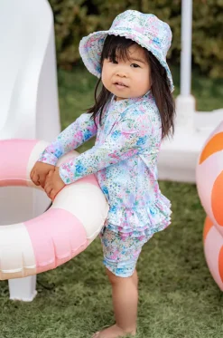 Rashies & Sunsuits|Rashies & Sunsuits^Minihaha Girls Lula Boyleg Sunsuit Blue/Multi