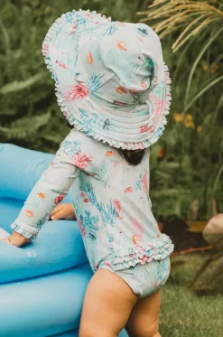 Hats^Minihaha Girls Malia Sunhat Light Blue