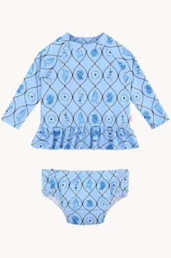 Rashies & Sunsuits^Seafolly Girls Girls Marbella Suntop Set Blue