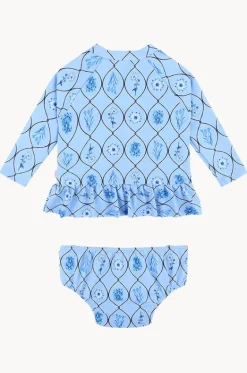 Rashies & Sunsuits^Seafolly Girls Girls Marbella Suntop Set Blue