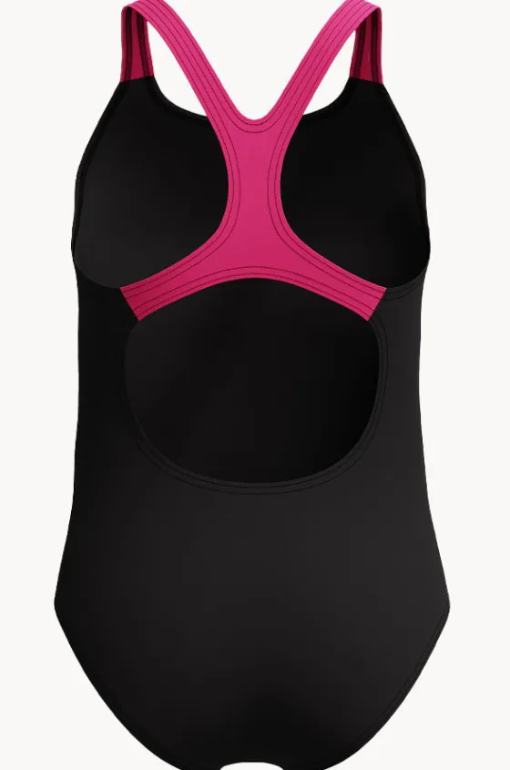 One Pieces^Speedo Girls Medley Logo Medalist One Piece Black/pink