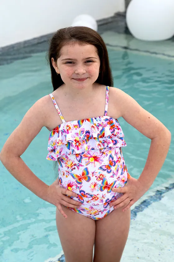 Tankini Sets^Salty Ink Girls Miss Aloha Tankini Set Blue/Natural