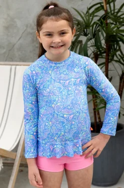 Rashies & Sunsuits^Salty Ink Girls Miss Mystical Suntop Set Blue/Pink