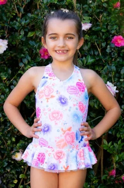 One Pieces^Salty Ink Girls Miss One Piece Peony