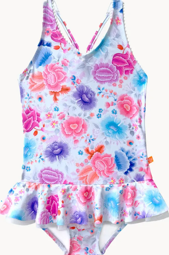 One Pieces^Salty Ink Girls Miss One Piece Peony