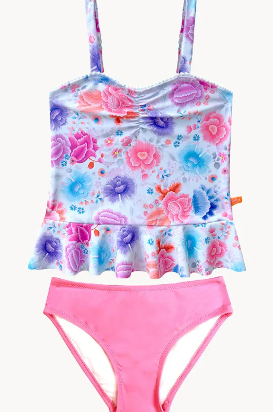 Tankini Sets^Salty Ink Girls Miss Tankini Set Peony