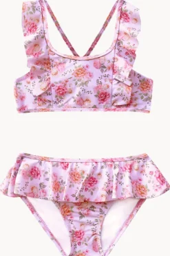 Bikini Sets^Salty Ink Girls Miss Rosie Frill Crop Set Pink