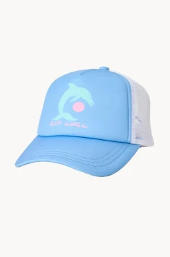 Hats^Rip Curl Girls Mixed Revival Trucker Cap Sky blue