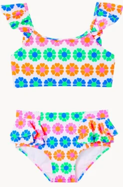 Bikini Sets^Milky Girls Neon Fun Crop Set Blue/natural