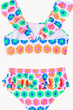 Bikini Sets^Milky Girls Neon Fun Crop Set Blue/natural