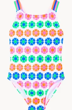 One Pieces^Milky Girls Neon Fun Sporty One Piece Blue/Natural