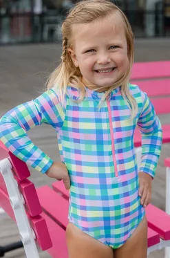 Rashies & Sunsuits^Milky Girls Picnic Check Sunsuit Multi