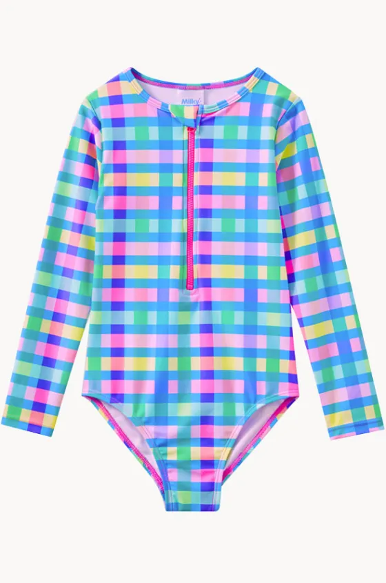 Rashies & Sunsuits^Milky Girls Picnic Check Sunsuit Multi