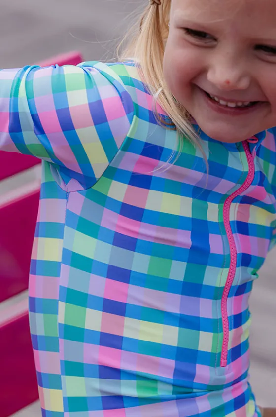 Rashies & Sunsuits^Milky Girls Picnic Check Sunsuit Multi