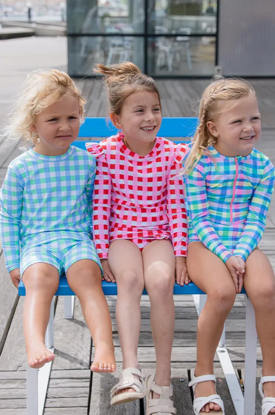 Rashies & Sunsuits^Milky Girls Picnic Check Sunsuit Multi