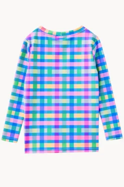 Rashies & Sunsuits|Rashies & Sunsuits^Milky Girls Picnic Check Suntop Multi