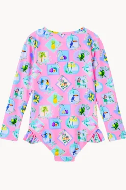 Rashies & Sunsuits^Milky Girls Resort Sunsuit Pink