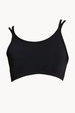 Period Swimwear|Teen Girls Separates^Love Luna Girls Plain Crop Top BLACK