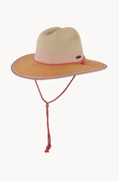 Hats^Sundaise Girls Plait Band Panama Hat Pink
