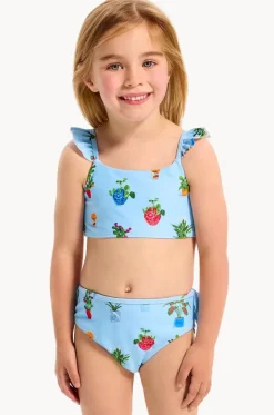Bikini Sets^Seafolly Girls Girls Playa Bonita Frill Crop Set Blue/Multi