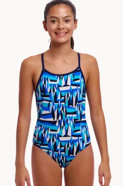 One Pieces^Funkita Girls Polar Caps Diamond Back One Piece Blue